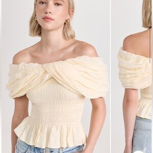 SEA LOREN SOLID CAMBRIC TOP